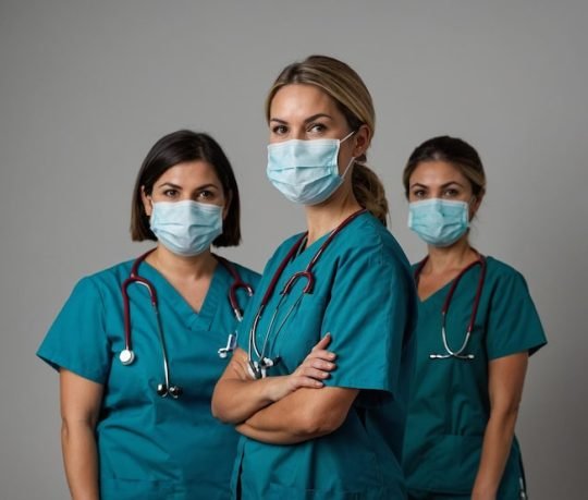 three-women-wearing-surgical-masks-with-words-medical-them_1230717-298148